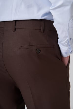  Erkek KAHVE Basic Slim Ft Pantolon