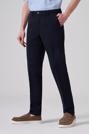  Erkek Lacivert Pamuk Trend Dynamic Fit Chino Pantolon
