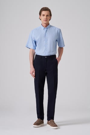  Erkek Lacivert Pamuk Trend Dynamic Fit Chino Pantolon