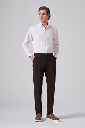  Erkek Haki Pamuk Trend Dynamic Fit Chino Pantolon