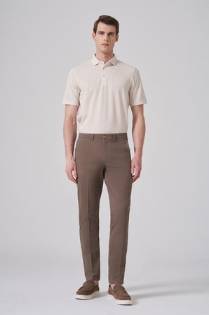 Erkek Bej Pamuk Trend Dynamic Fit Chino Pantolon