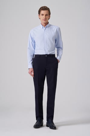  Erkek Lacivert Pamuk Trend Dynamic Fit Chino Pantolon