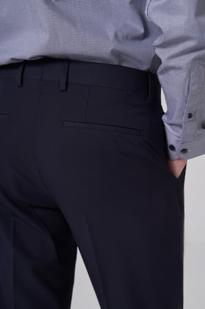  Erkek Lacivert Basic Slim Fit Pantolon