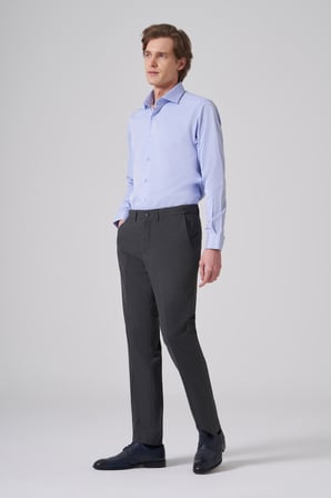  Erkek Füme Yünlü Trend Desenli Dynamic Fit Pantolon