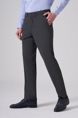  Erkek Füme Yünlü Trend Desenli Dynamic Fit Pantolon