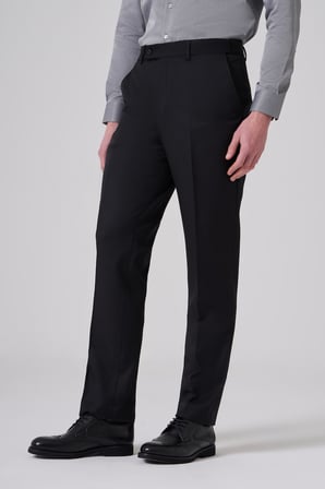  Erkek Siyah Basic Düz Dynamic Fit Pantolon