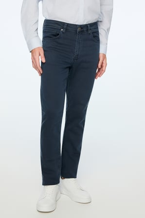  Erkek Lacivert Denim 5 Cep Dynamic Fit Jean Kot Pantolon
