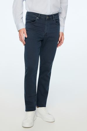  Erkek Lacivert Denim 5 Cep Dynamic Fit Jean Kot Pantolon