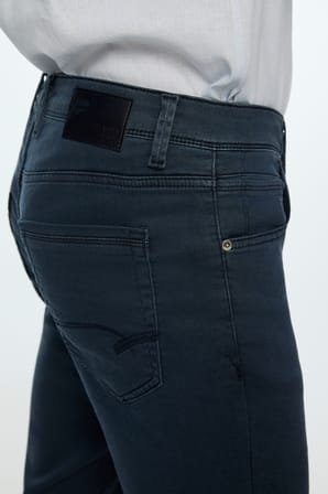  Erkek Lacivert Denim 5 Cep Dynamic Fit Jean Kot Pantolon