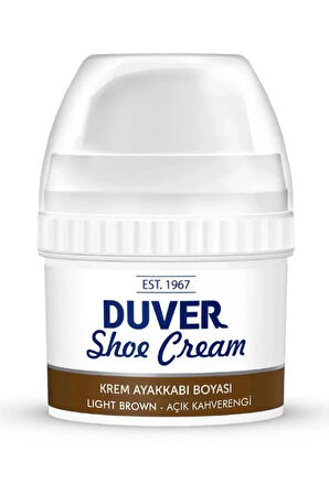 Duver Kendiliğinden Parlaklık Sağlayan Açık Kahverengi 60 Ml Krem Ayakkabı Boyası
