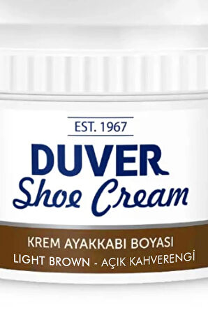 Duver Kendiliğinden Parlaklık Sağlayan Açık Kahverengi 60 Ml Krem Ayakkabı Boyası