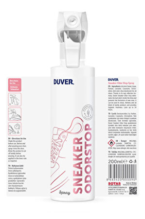 Duver Ayakkabı Deodorantı 200 ml