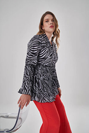 Zebra Desenli Tunik