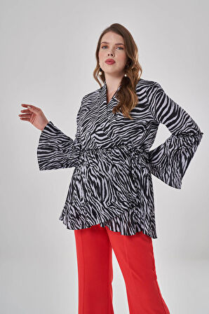 Zebra Desenli Tunik