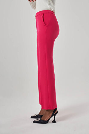 Double Basic Fuşya Pantolon
