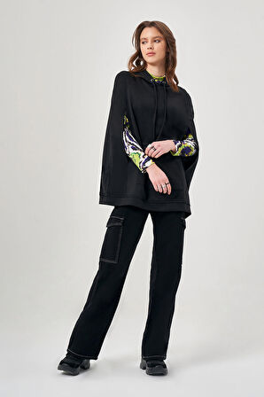 Pelerin Siyah Sweatshirt