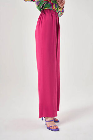 Cupra Detaylı Fuşya Pantolon