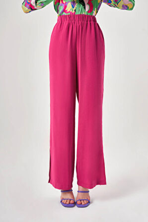 Cupra Detaylı Fuşya Pantolon