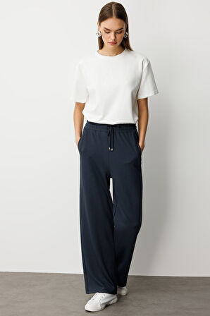 Mizalle Beli Lastikli Yumuşak Dokulu Antrasit Jogger Pantolon