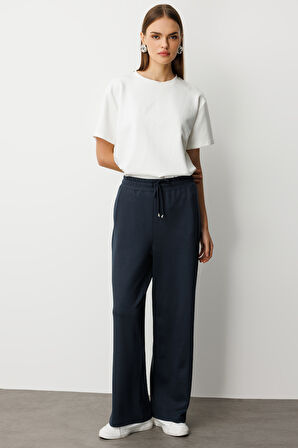 Mizalle Beli Lastikli Yumuşak Dokulu Antrasit Jogger Pantolon