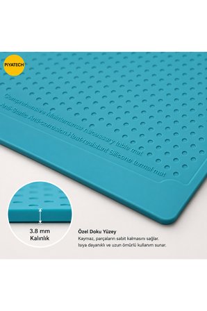 Isıya Dayanıklı Silikon Tamir Matı Anti-Statik Lehimleme Ve Bakım Pedi 25x17.5 cm