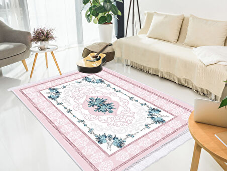 Dekoreko İnci Halı Dijital Saçaklı 1912 Desen 2