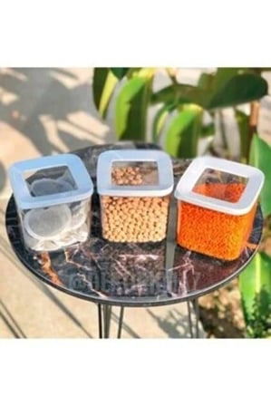Kare Saklama Kabı Seti 3x700 ml