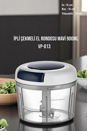 Technow Vip Ahmet Pratik Ipli El Rondosu 900 Ml Mavi