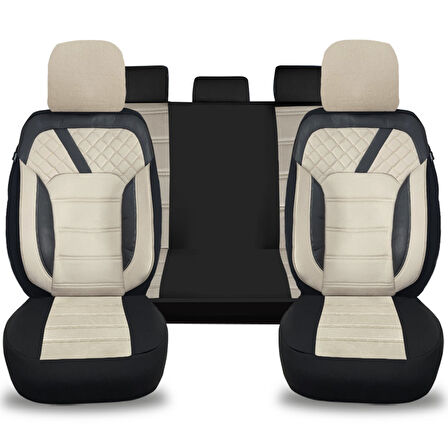 Oto Pandami K2 Serisi Dodge Caliber 2006 - 2011 Uyumlu Tay Tüyü Koltuk Kılıfı, Krem