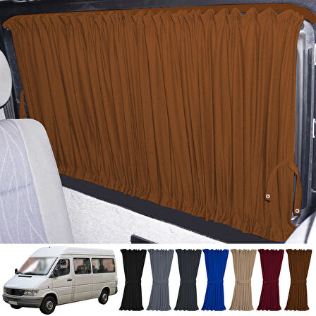 Mercedes Sprinter W902 Orta Şase 1997-2004 Uyumlu Taba Raylı Oto Perde Takımı