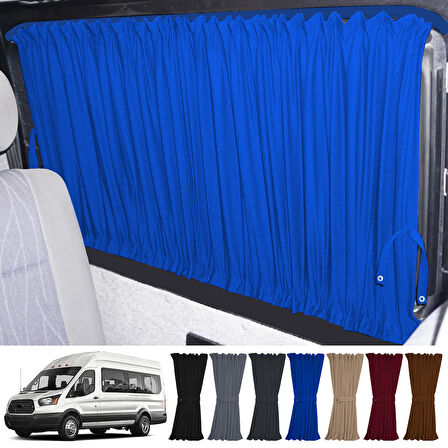 Ford Transit T18 7.nesil 2014-2023 Uyumlu Mavi Raylı Oto Perde Takımı
