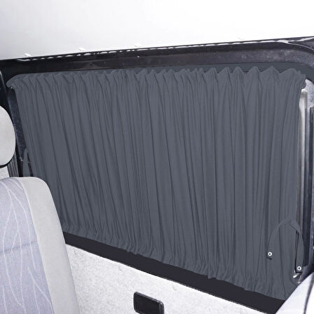 Volkswagen T4 - Transporter / Caravelle Kısa Şase 1990–2003 Uyumlu Gri Raylı Oto Perde Takımı