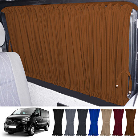 Renault Trafic 2015+ Uyumlu Taba Raylı Oto Perde Takımı