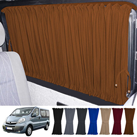 Opel Vivaro A 2001-2014 Uyumlu Taba Raylı Oto Perde Takımı