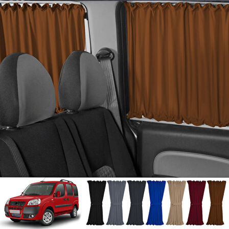 Fiat Doblo I 2000-2010 Uyumlu Taba Raylı Oto Perde Takımı