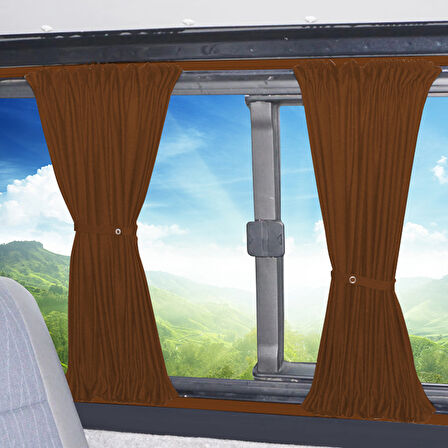 Peugeot Partner 1996-2008 Uyumlu Taba Raylı Oto Perde Takımı