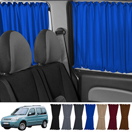 Citroen Berlingo 1.nesil 1996-2009 Uyumlu Mavi Raylı Oto Perde Takımı