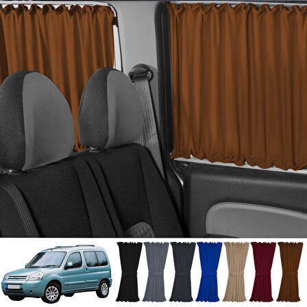 Citroen Berlingo 1.nesil 1996-2009 Uyumlu Taba Raylı Oto Perde Takımı