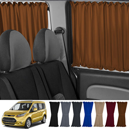 Ford Connect 1.nesil 2002-2013 Uyumlu Taba Raylı Oto Perde Takımı