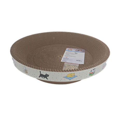 Jooys Yuvarlak Kedi Karton Tırmalama Large 35x35x8 Cm