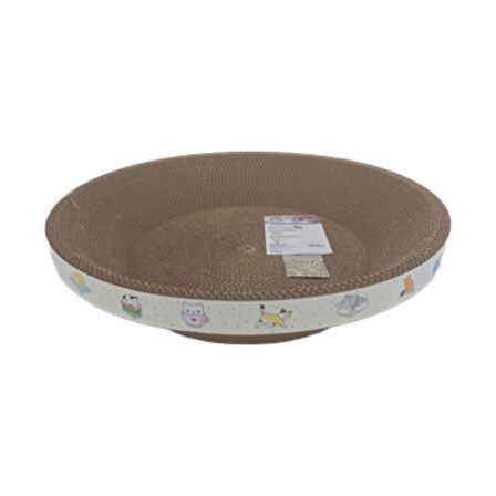 Jooys Yuvarlak Kedi Karton Tırmalama Large 46x46x10 Cm