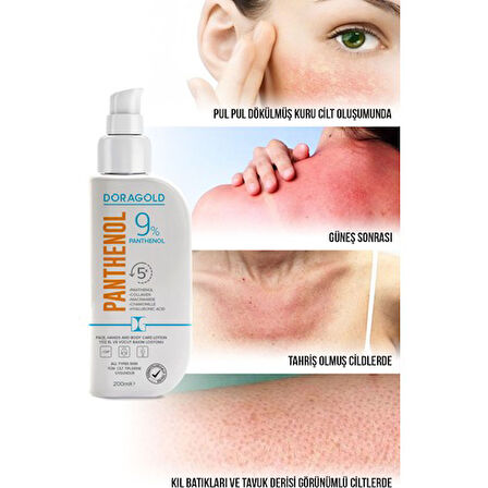 Doragold Panthenol Yuz El Ve Vucut Bakım Losyonu 200Ml