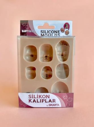 Smarta Silikon Kalıp - Bebek Yüzleri