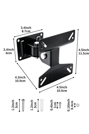 ProFlex 14"-24" Full Hareketli LED/LCD TV & Monitör Duvar Askı Aparatı (15 kg Taşıma Kapasitesi)