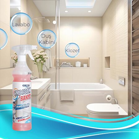 OxfoPro Foam Banyo 750 ml Kireç Çözücü Sprey