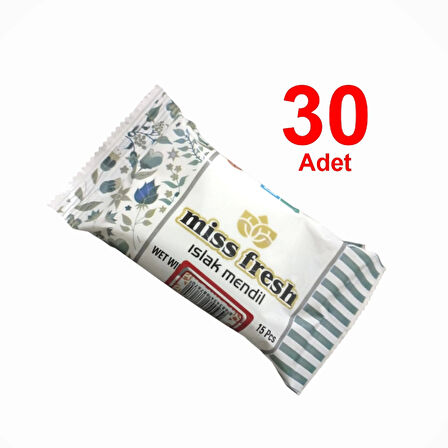 Cep Islak Mendili 15'li Yaprak - 30 Adet (30 Al 20 Öde Kampanyası)