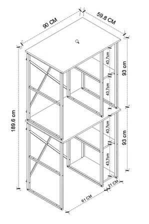Bofigo Çamaşır Makinesi Dolabı Kurutma Makinesi Dolabı Metal Banyo Dolabı Mısra Beyaz