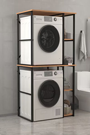 Bofigo Çamaşır Makinesi Dolabı Kurutma Makinesi Dolabı Metal Banyo Dolabı Mısra Çam