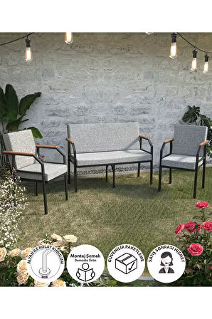 Bofigo Bahçe Koltuk Seti Balkon Koltuk Seti Cafe Koltuk Seti Bahçe Koltuk Takımı Linea