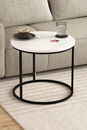 2li Orta Sehpa Zigon Sehpa Yan Sehpa Kahve Sehpası Hilal Beyaz